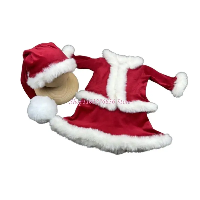 Disfraz suave Papá Noel para bebé recién nacido – Fotos Navidad - imagen 5