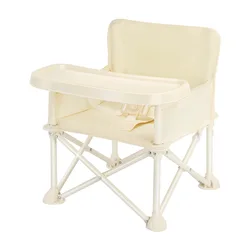 Trona portátil plegable con almacenamiento para bebé segura