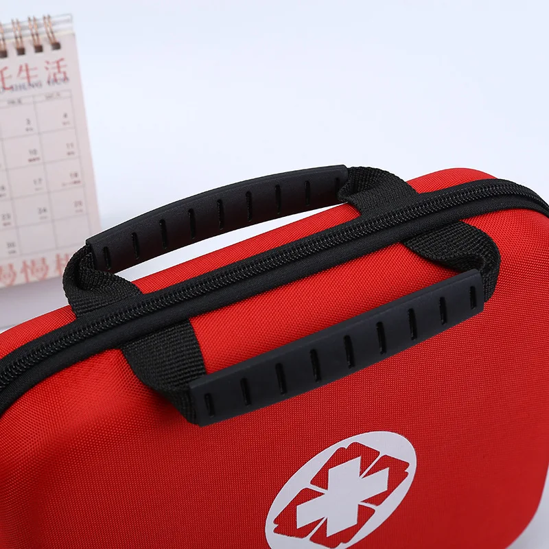 Bolsa de primeros auxilios de PU impermeable, vacía para viajes al aire libre, coche, hogar, supervivencia de emergencia, hogar, Camping, pequeña caja médica, Kit médico - imagen 3