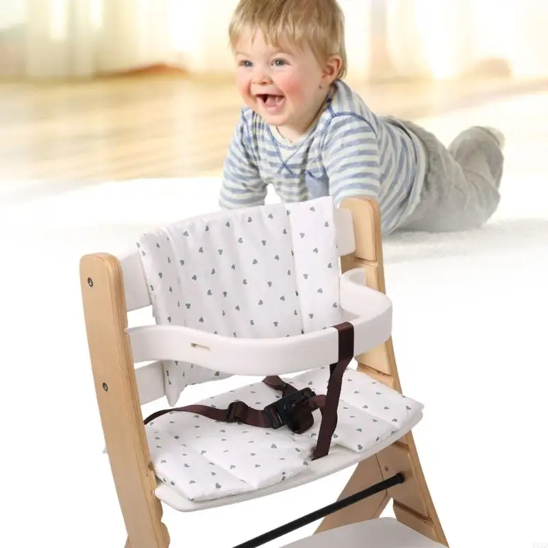 Funda cojín lavable para silla infantil de madera – Limpieza fácil - imagen 4
