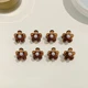 10pcs Amber pearl