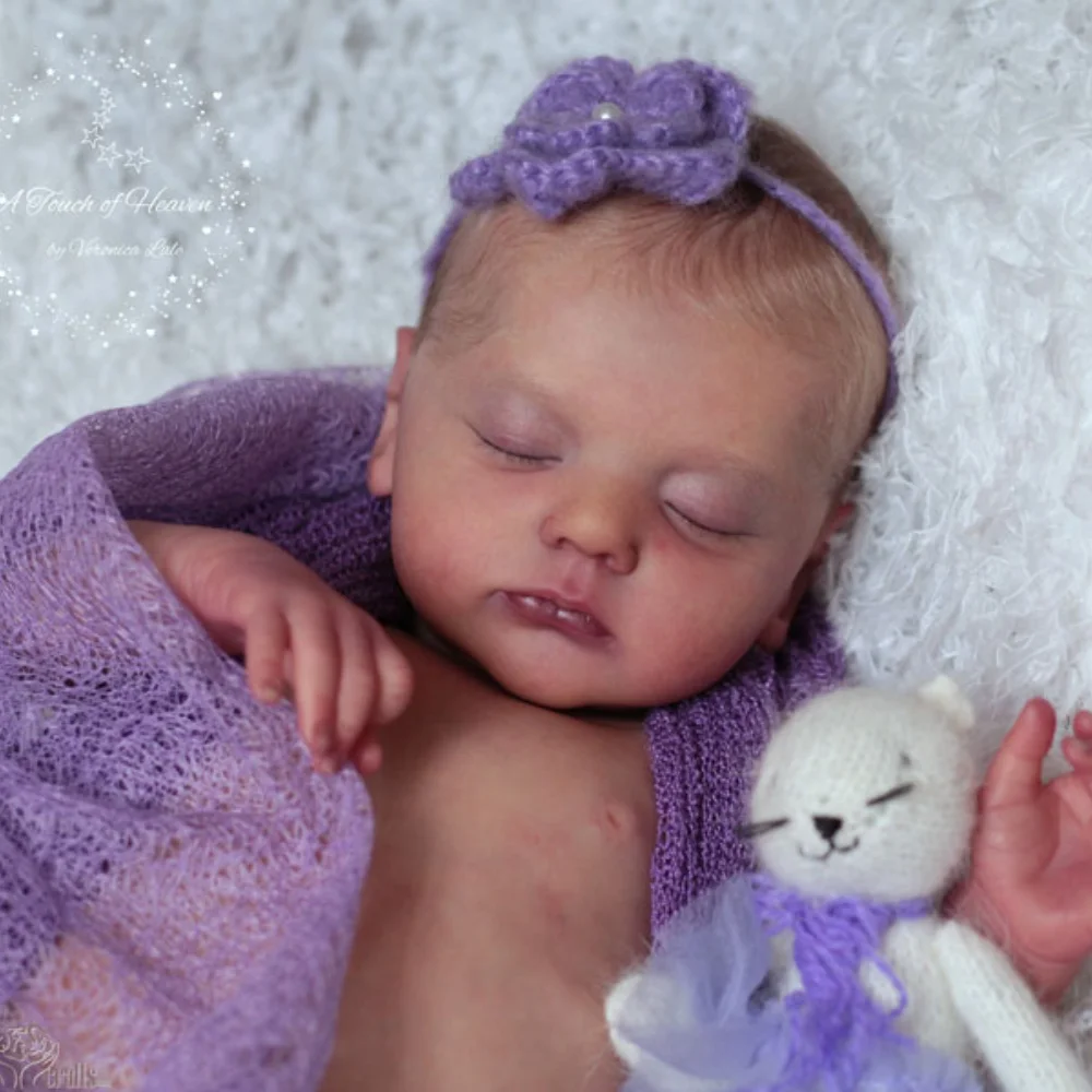 Kit de muñeco realista sin pintar, 20 pulgadas, Alessia con nombre grabado, piezas de muñeca bebé en blanco de vinilo hechas a mano