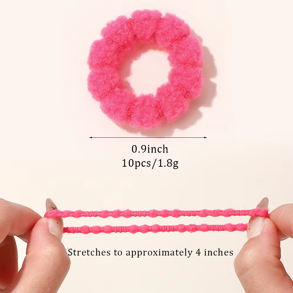 Lazos y gomas de pelo con flores para niña - Colores variados - imagen 2