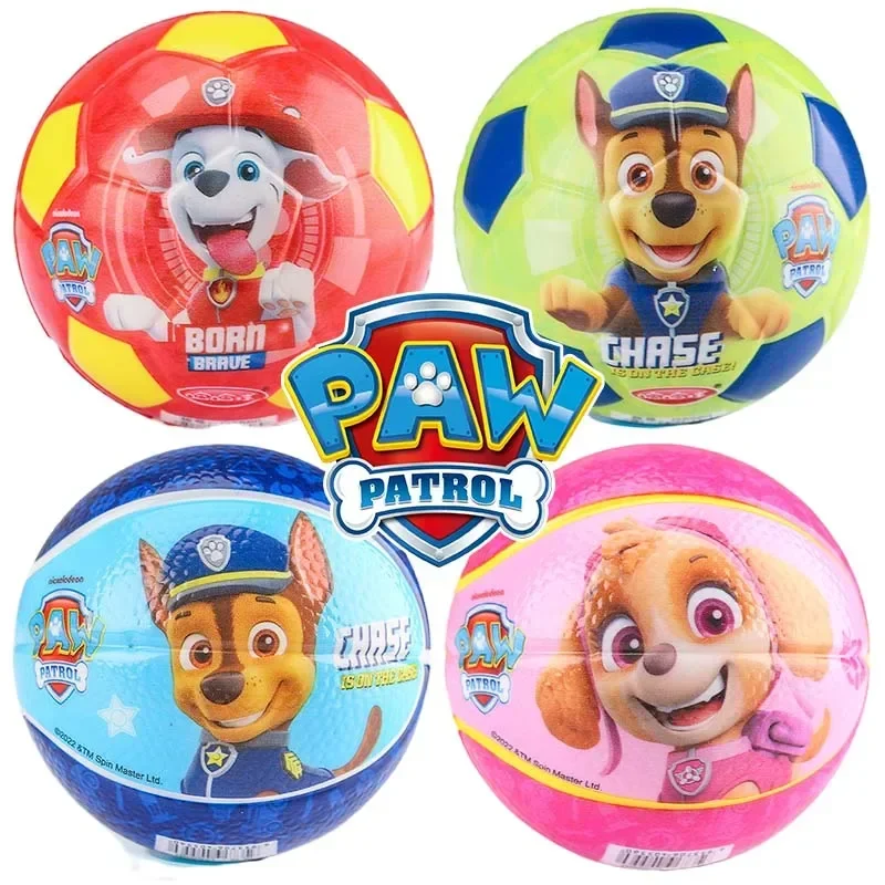 Pelota hinchable PAW Patrol Chase, pelotas de goma que rebotan altas para niños, juguete sensorial para aliviar el estrés, pelota con agujeros, pelota de entrenamiento deportivo