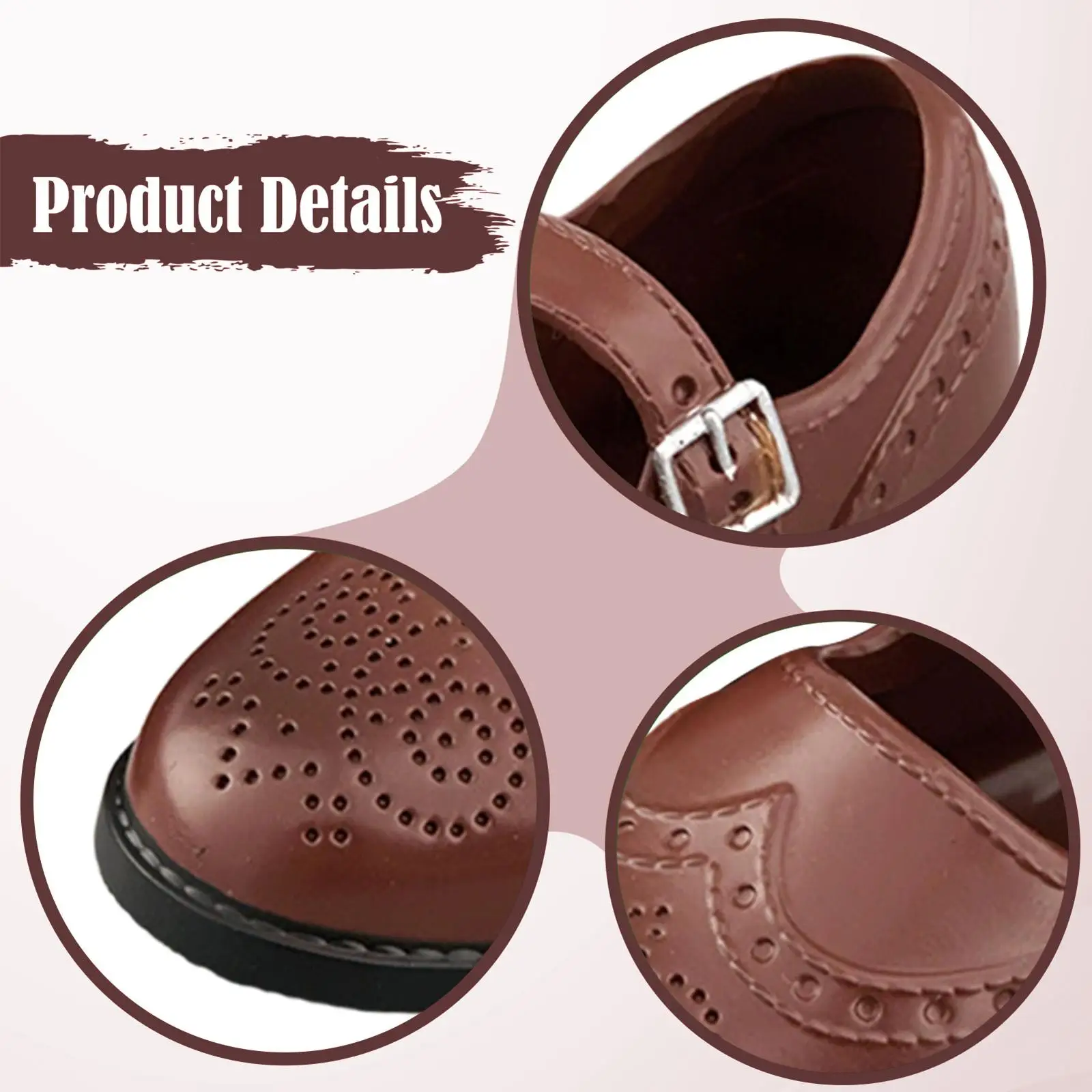 Chaussures de poupée à échelle 1/4, tenue légère, tenue décontractée de remplacement pour hommes et femmes, accessoires de Costume pour l'artisanat - imagen 5