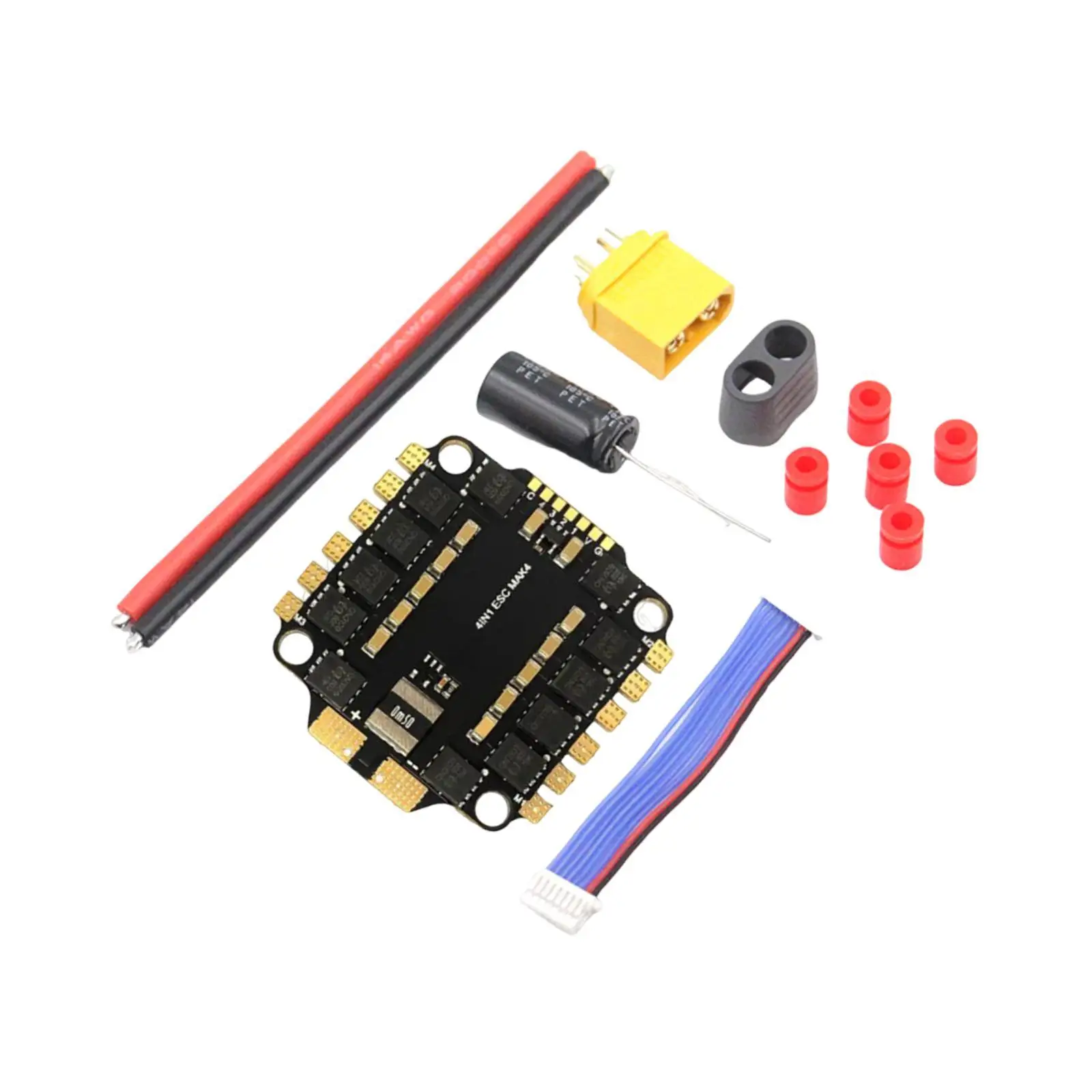 4 in 1 Brushless ESC for FPV Drone Sturdy RC DIY Hobby Compact Accessories DIY Part Electric Speed Controller Replace Spare Part