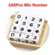 100pcs Mix Number