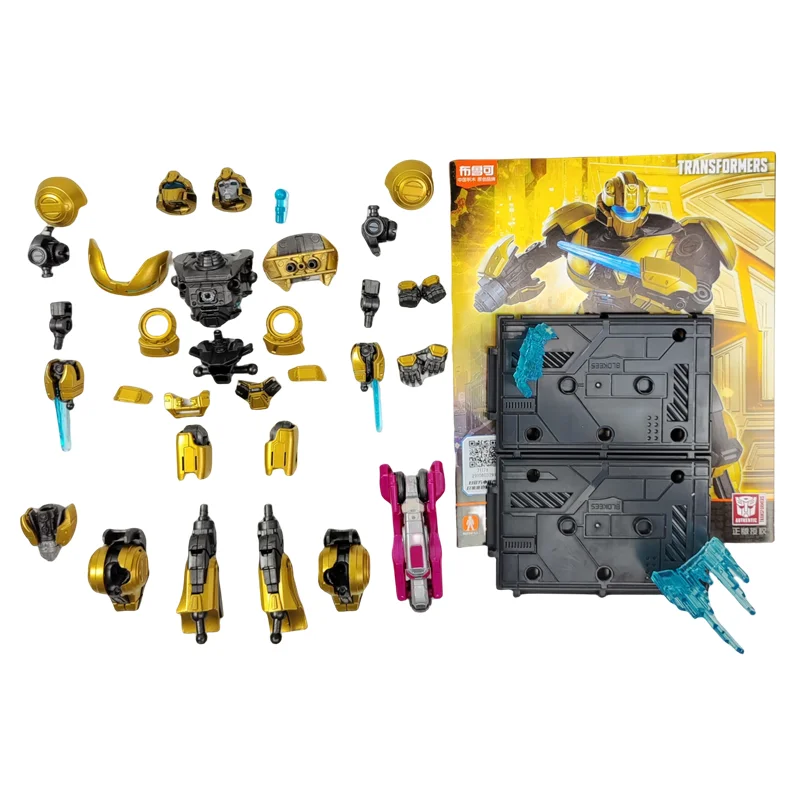 2024 películas de Anime Transformers One LED Optimus Prime Bumblebee Starscream Soundwave Shockwave dibujos animados Anime Robot juguete ensamblado - imagen 5