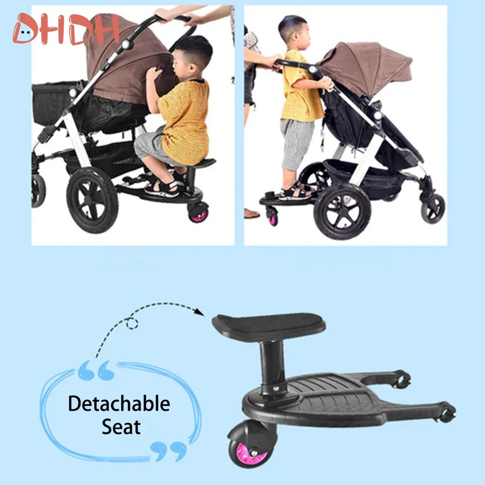 Remolque para segundo hijo en cochecito con adaptador de pedal - imagen 3