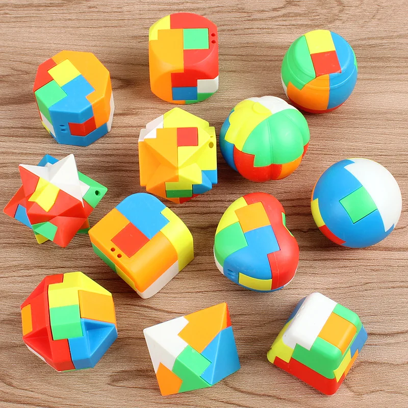 Luban Cubo 3D rompecabezas antiestrés – Juguete educativo para niños