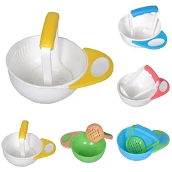 Molino de alimentos para bebés: cuenco y plato artesanales para comer