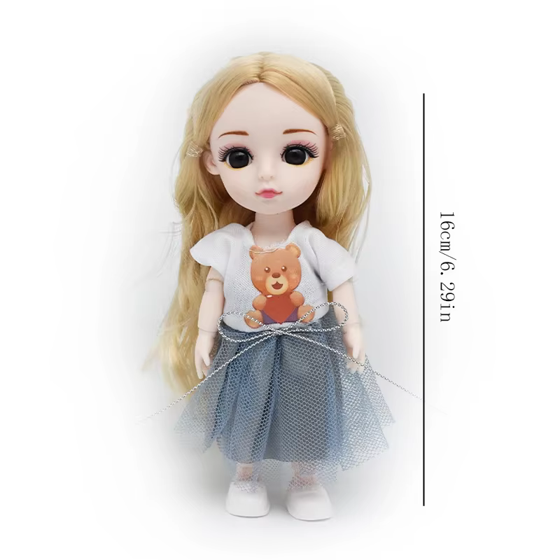 Muñeca articulada BJD con vestido y zapatos – Regalo para niña - imagen 5
