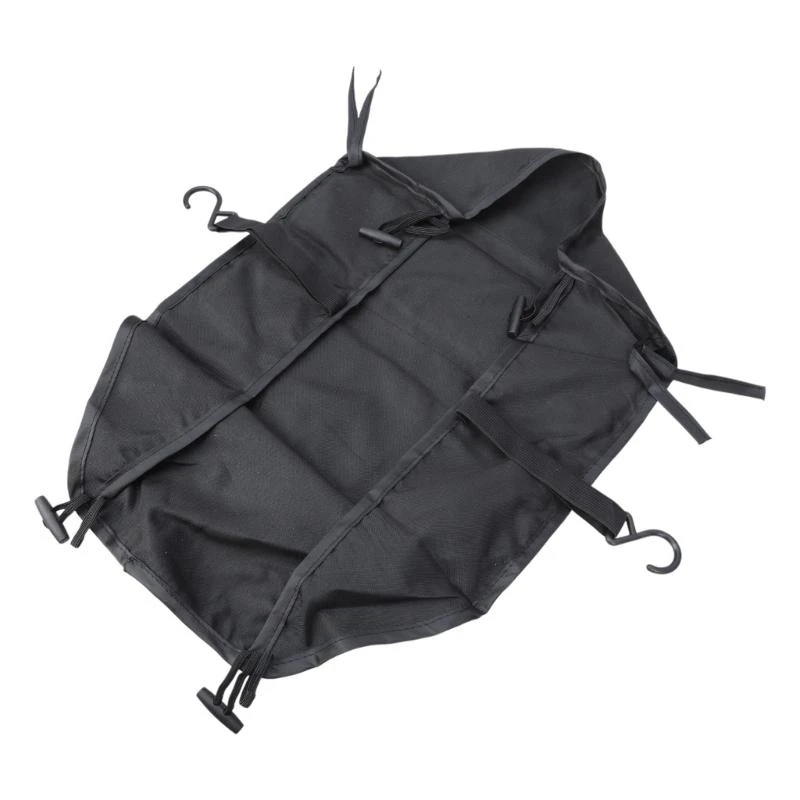 Bolsa organizadora portátil para cochecito bebé M76C, cesta almacenamiento tela Oxford negra, accesorios para cochecito - imagen 3