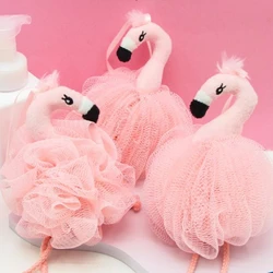 Bola de baño con burbujas para niños – Diseño floral rosa