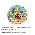 10pcs 7inch plates