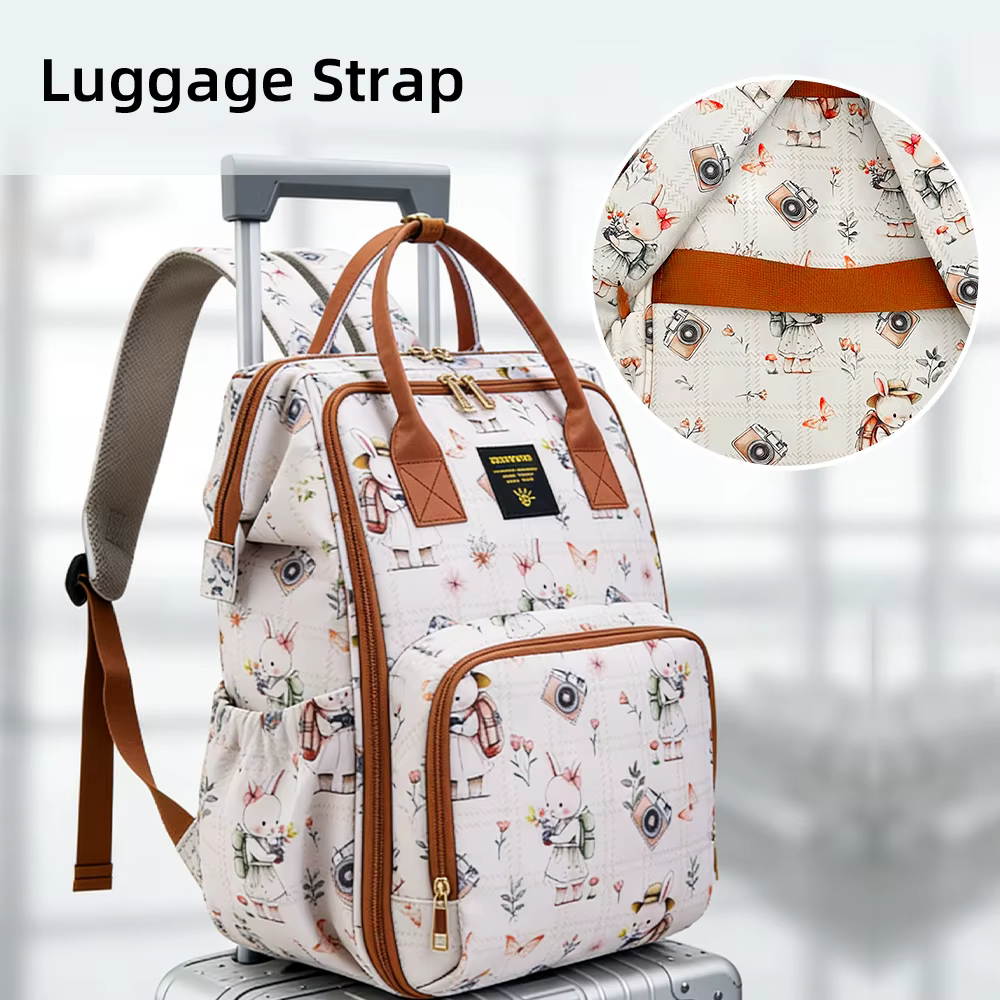 Sunveno Mochila Pañalera Impermeable – Multifuncional para Bebé - imagen 4
