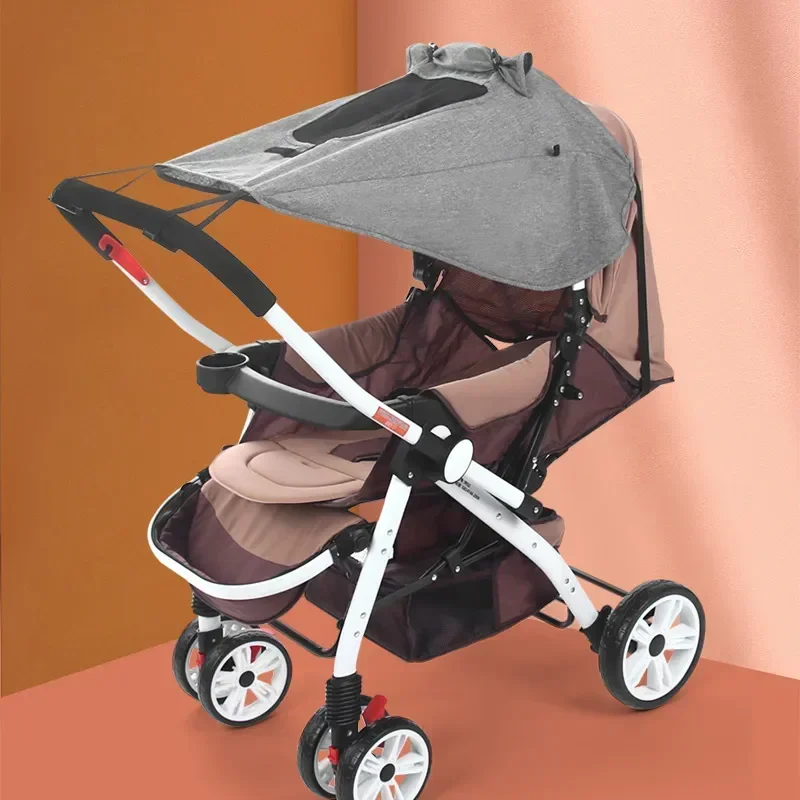 Accesorios universales para cochecito de bebé, cubierta parasol, protección UV, dosel para cochecito de bebé para recién nacidos, asiento de coche, visera solar - imagen 2