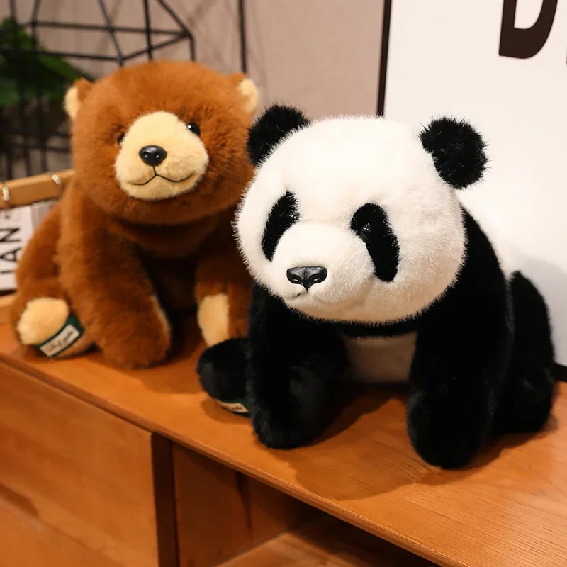 Almohada infantil de felpa suave con oso polar y panda – Estilo kawaii - imagen 5