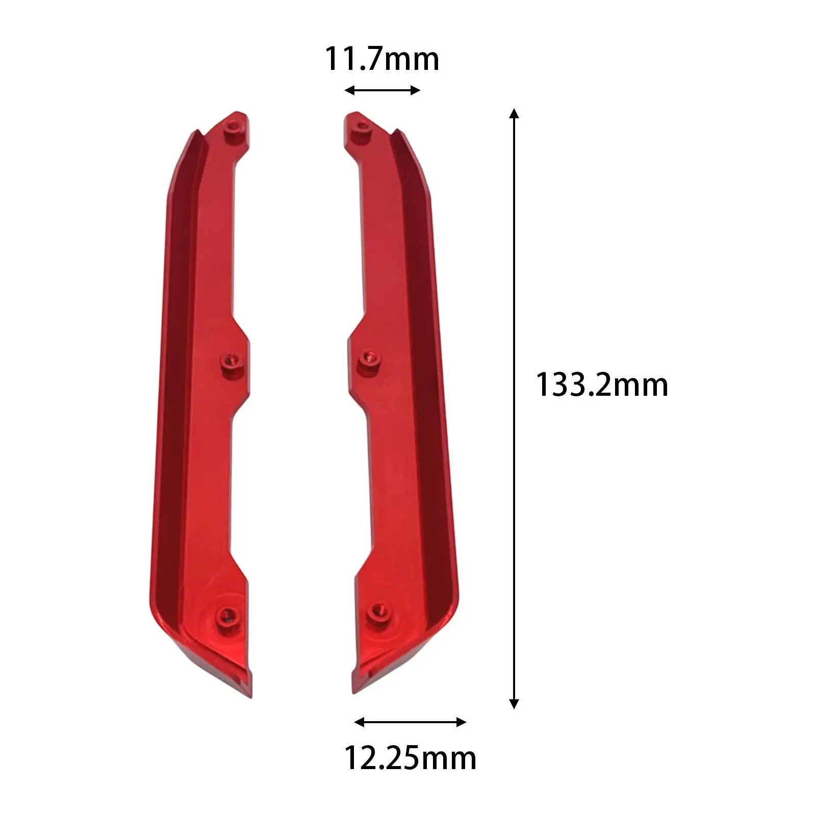 2x 1/14 RC Car Chassis Mud Guards Professional DIY Accs Sturdy Side Trail Bar Replacement for Wltoys 144001 144002 144016 Trucks