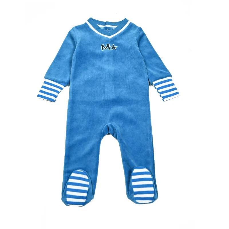 Blue baby romper