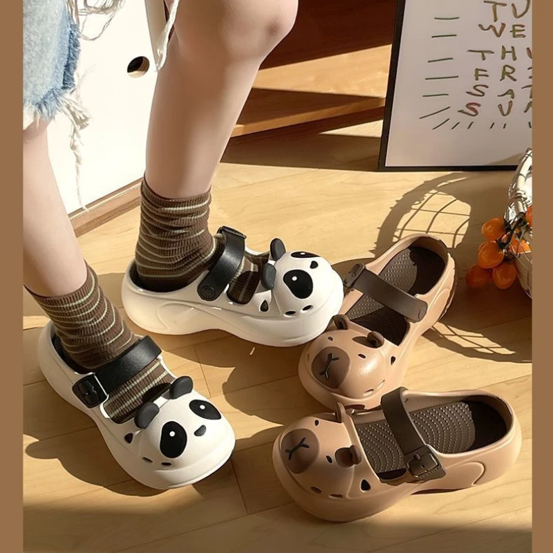 Sandalias playeras antideslizantes para niña – Estampado infantil - imagen 2