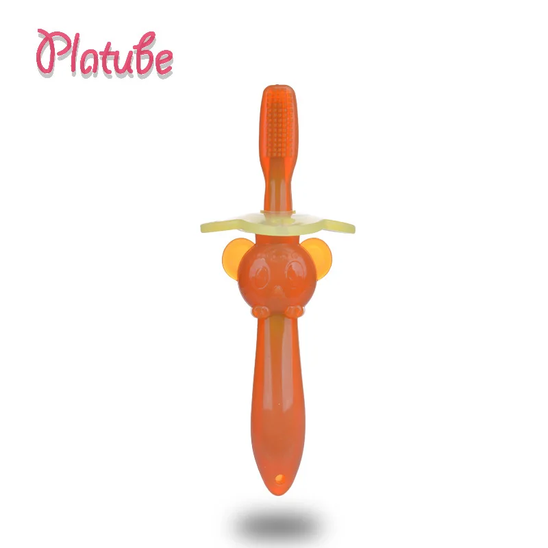 Cepillos de dientes para bebés, cepillo de dientes de entrenamiento de silicona suave, herramienta de cepillo de dientes para cuidado bucal para bebés y niños, herramienta de cepillo infantil - imagen 5