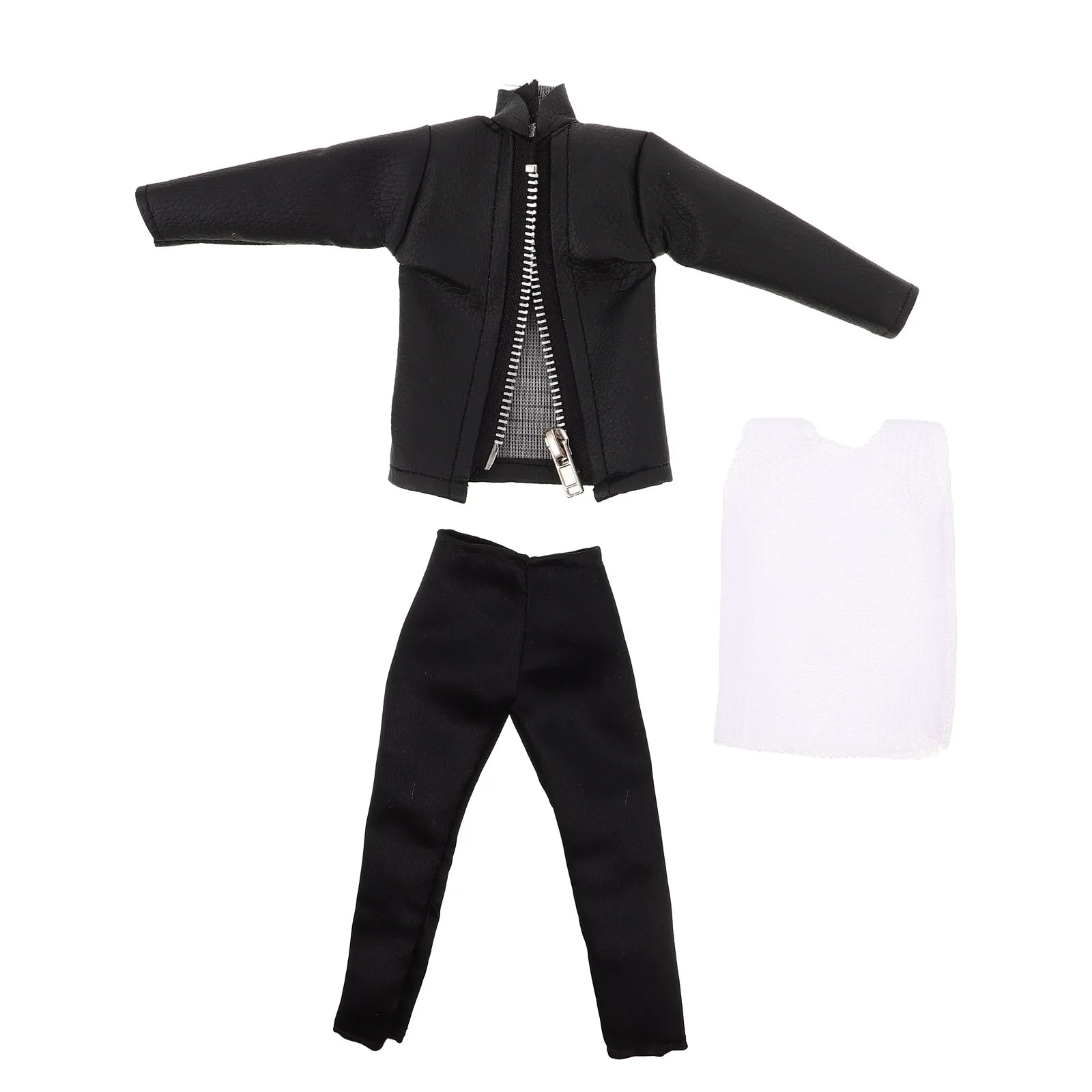 1 Juego de 1 traje de novio, chaqueta de Pu, conjunto de pantalones para niños, ropa, disfraces, disfraz, accesorio de ropa de moda - imagen 4