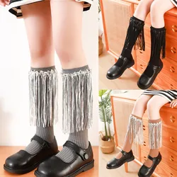 Calcetines largos con flecos y lentejuelas para niñas - Baile
