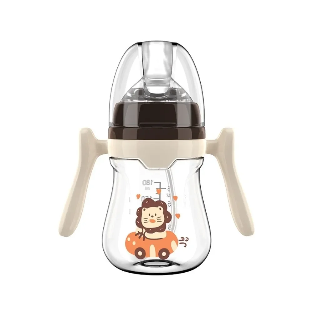 Botella agua infantil portátil con pajita de silicona y mango - imagen 4