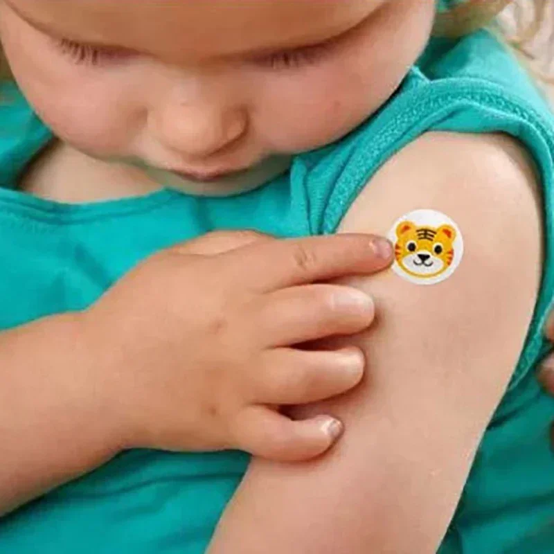 50 Uds parches redondos para heridas vendaje bonito resistente al agua vendaje de yeso autoadhesivo tirita curativa tiritas para niños