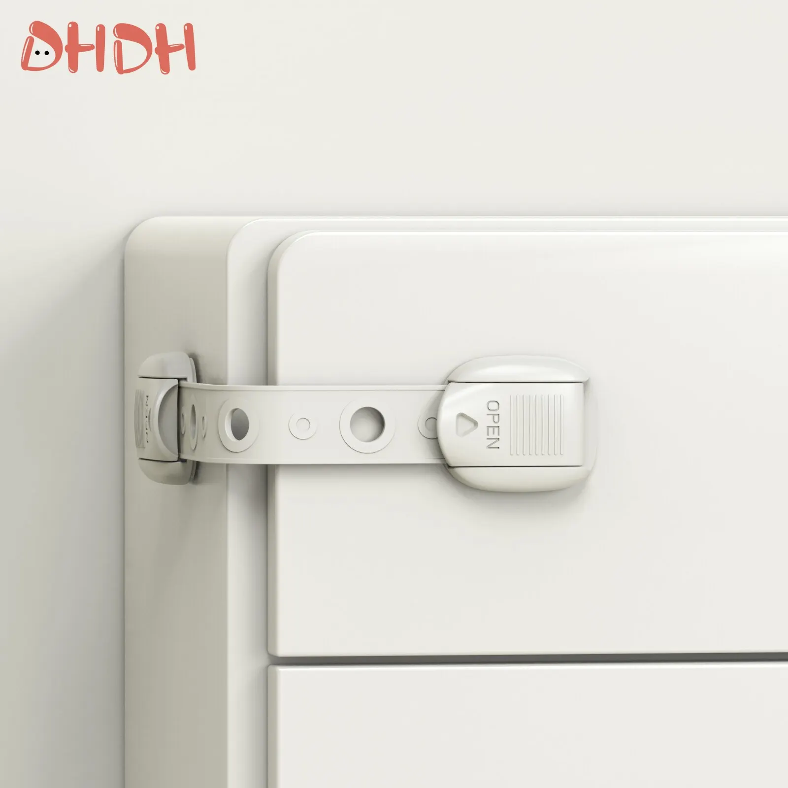 Cerraduras de correas para bebé, pestillos múltiples ajustables, cajón para niños, puerta de armario de cocina, cerradura de seguridad para habitación, hebilla de mano antipellizco, 5 uds. - imagen 4