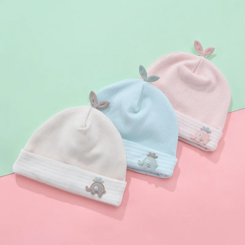 Gorro fetal para recién nacido con estampado de oso – Algodón suave