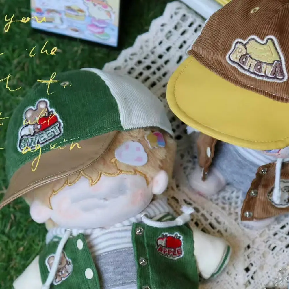 Ropa de moda para muñecas, chaquetas con patrón de dibujos animados, uniforme de béisbol, muñecos de peluche de algodón, casa de juguete, accesorios para muñecas DIY, 20cm - imagen 3