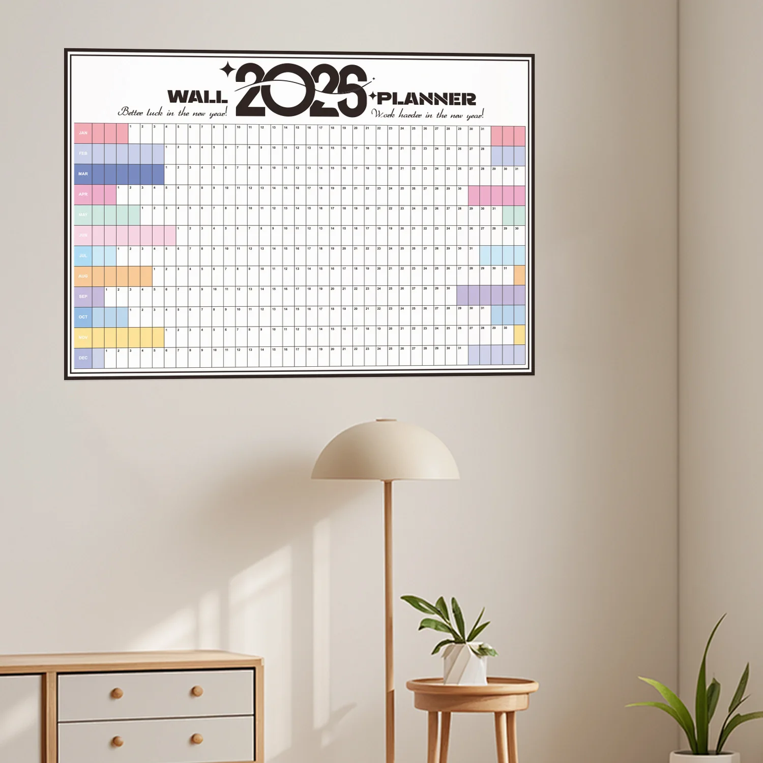 Calendario 2026 con horario, Material creativo para diario DIY, suministros para estudiantes, papelería