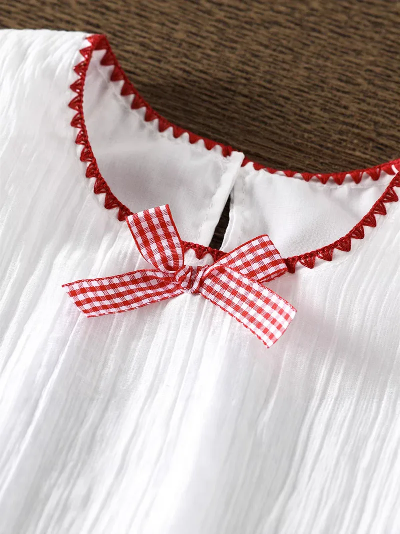 Vestido de verano para niña con bordado de princesa y tul - imagen 5