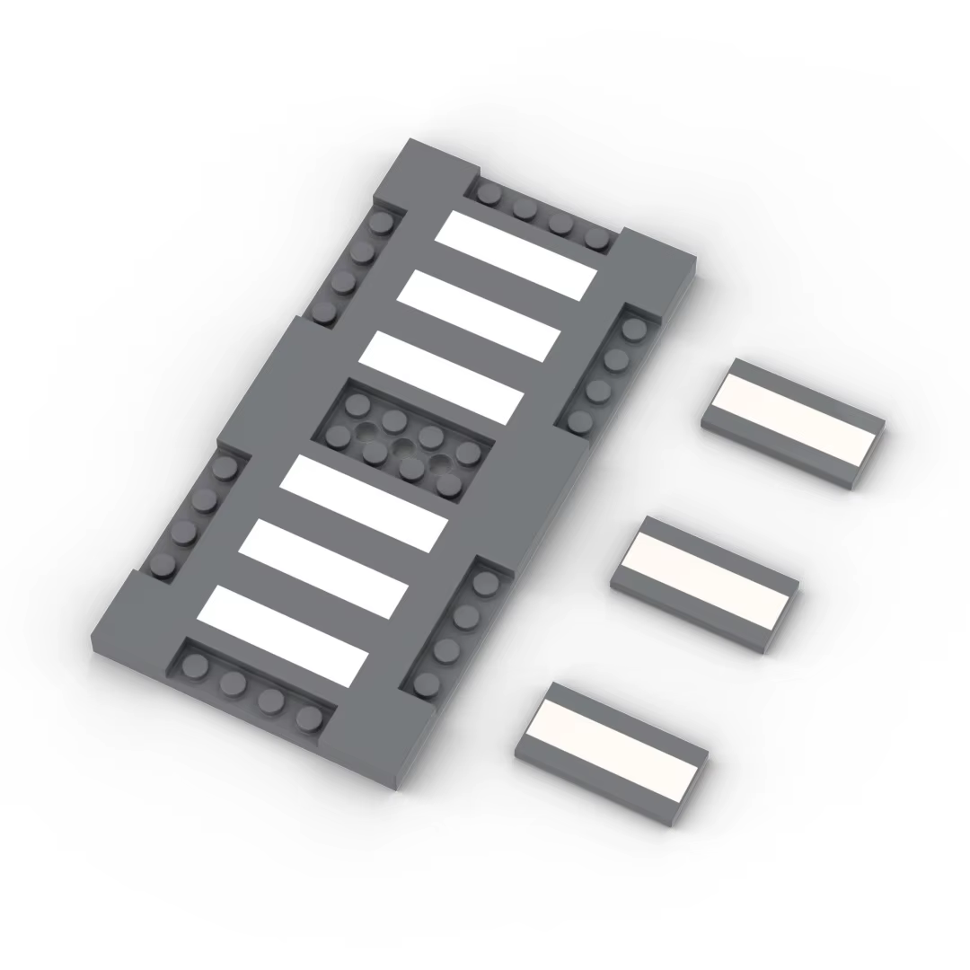 Placa base de ciudad con carreteras para bloques de construcción - imagen 2