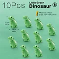 10pcs Green Dinosaur