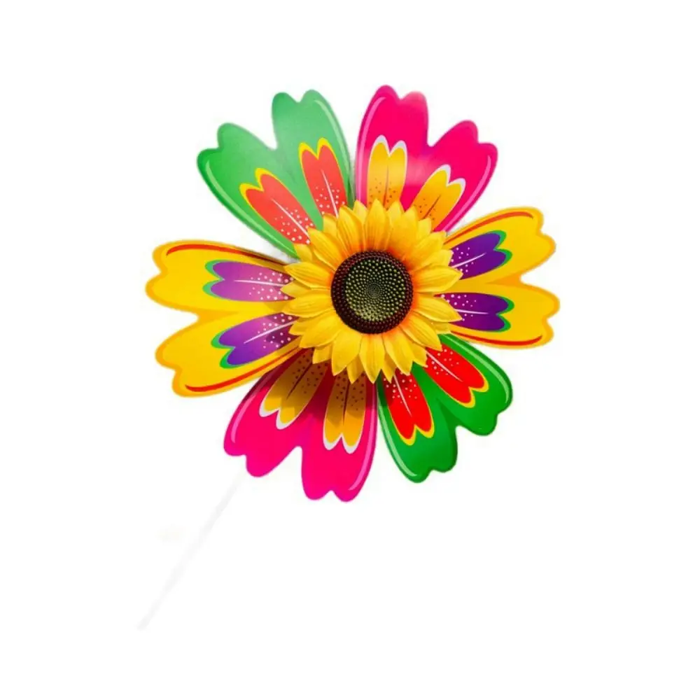 Molino de viento decorativo de girasol para jardín y patio – Liucai, 36 cm PVC - imagen 3