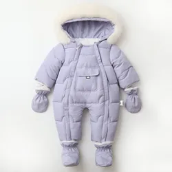Pelele de invierno acolchado para bebé – Suave y cálido