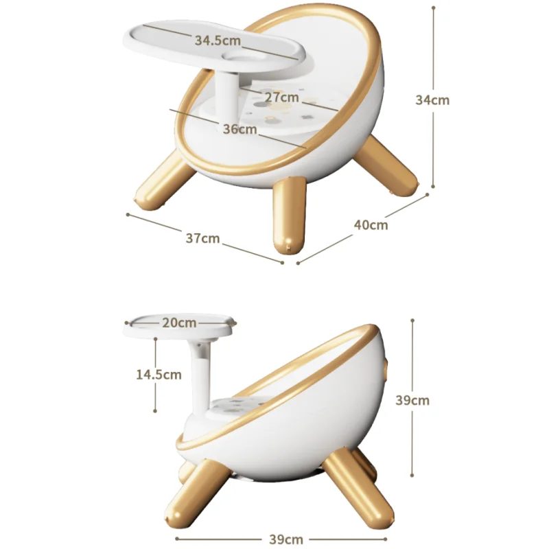 Trona para bebé de comedor con asiento ajustable y mecedora