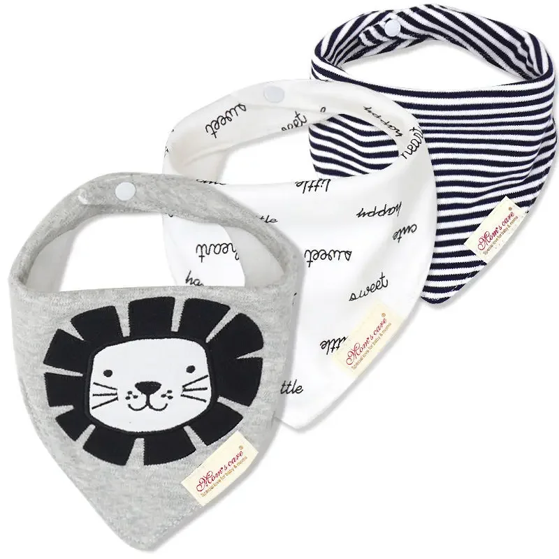 Babero bandana antisaliva de algodón para bebé