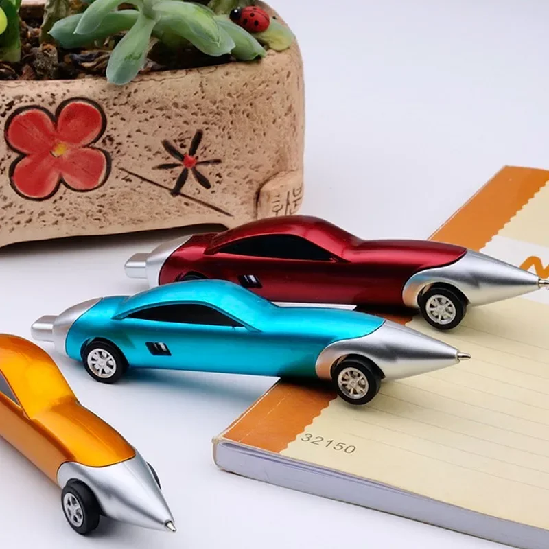 Bolígrafo con diseño coche de carreras para niños – Creativo portátil - imagen 3
