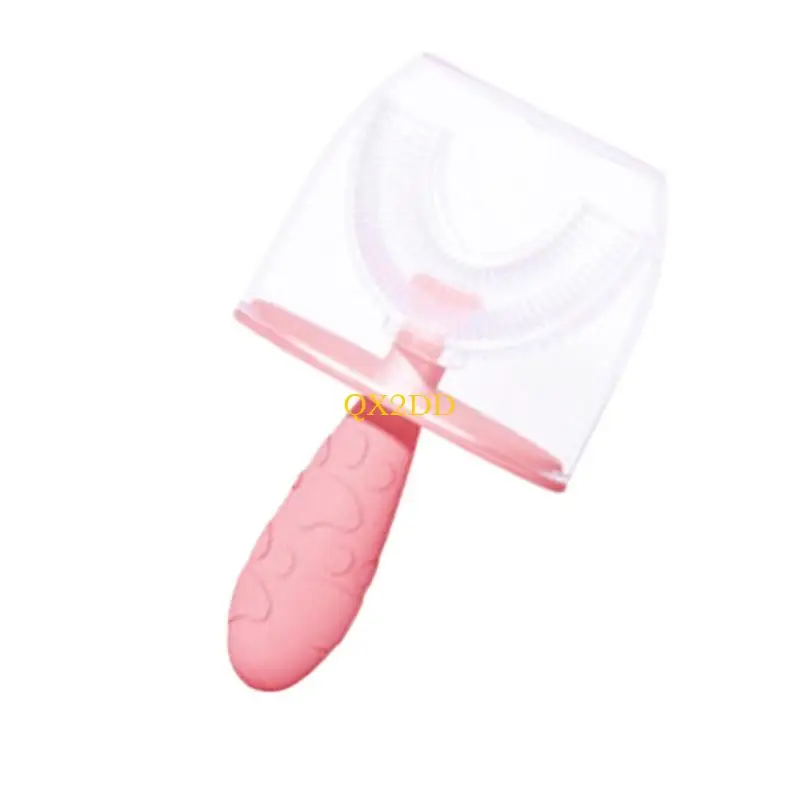 QX2D Silicone Kids Ceprush dientes redondos para niños pequeños 2 a 6 años Soft Bistles Chewable TEATER Patrones - imagen 3