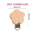 5pcs Flower clip
