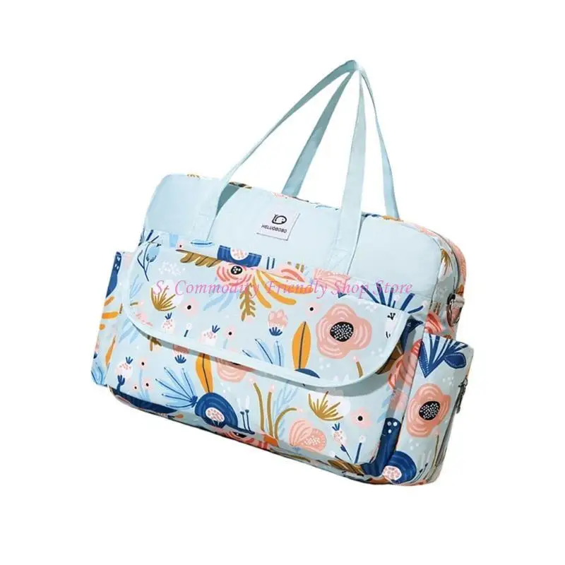 Bolso viaje bolso 85ae mamá bolso hombro único con múltiples compartimentos bolsas mamá resistentes agua para - imagen 4