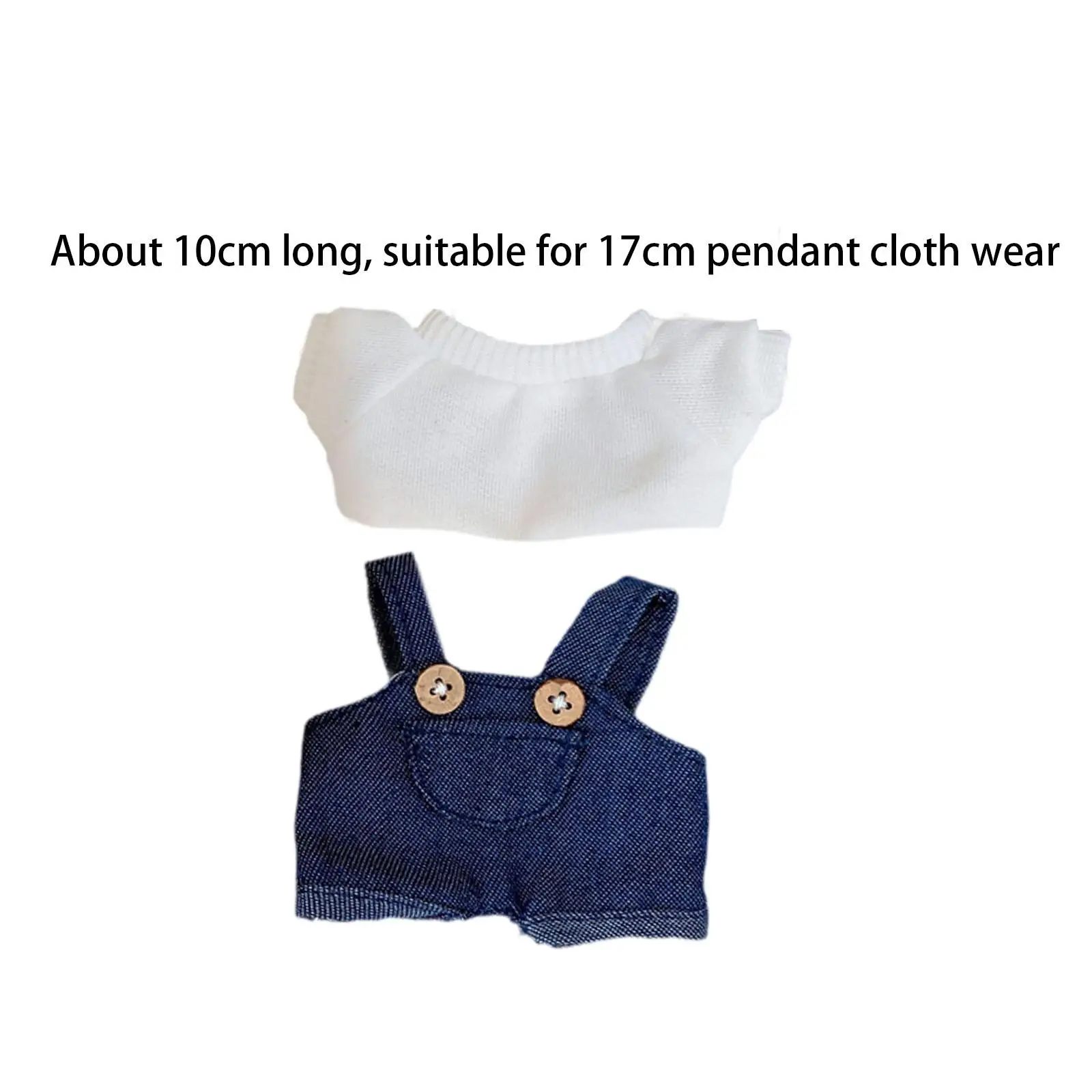 Mini 6 inch Doll Clothes Costumes Set Dress up Girls Gift Adorable Clothing Girl Doll Clothes for Pendant Doll Kids Age 5-7 8-10