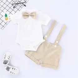 Body algodón con pajarita para bebé – Conjunto verano