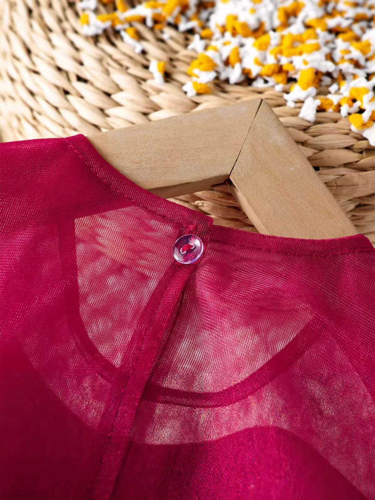 Vestido de malla veraniega sin mangas para niñas con lazo bonito - imagen 4