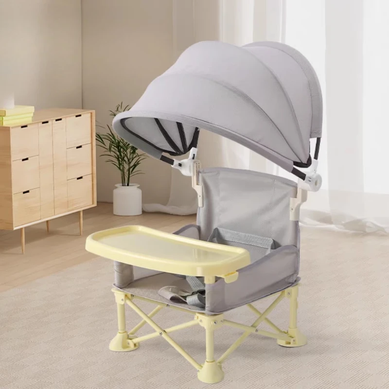 Silla alta para bebé con tela Oxford resistente y marco de aluminio - imagen 2