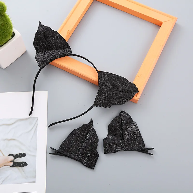 Diadema murciélago con lentejuelas – Accesorio Halloween infantil - imagen 2